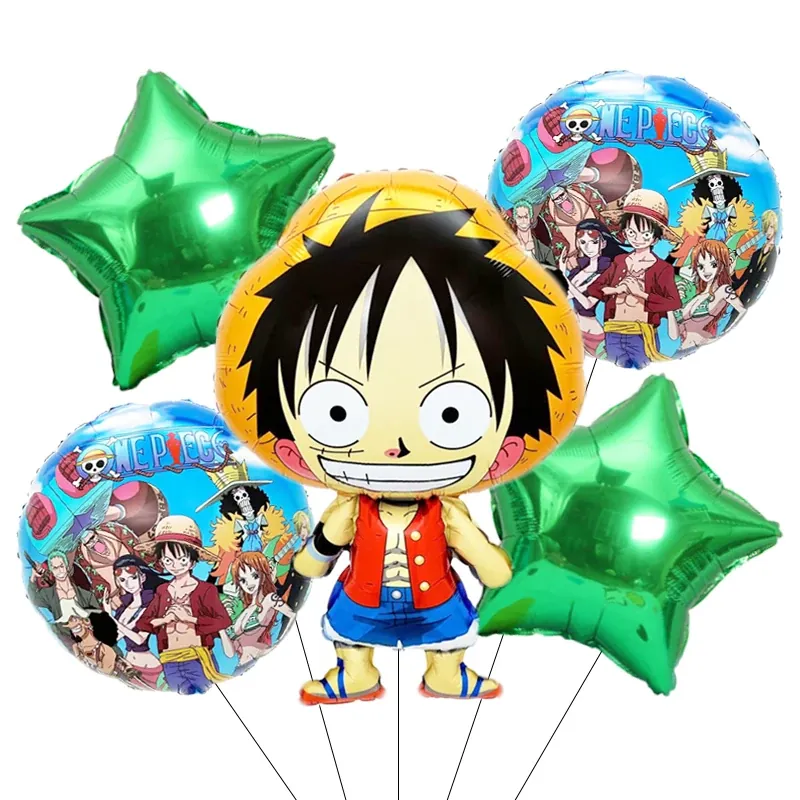 5 unids set de globos de cumpleaños de una – rosa