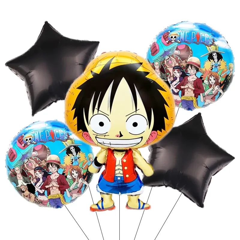 5 unids set de globos de cumpleaños de una – plata