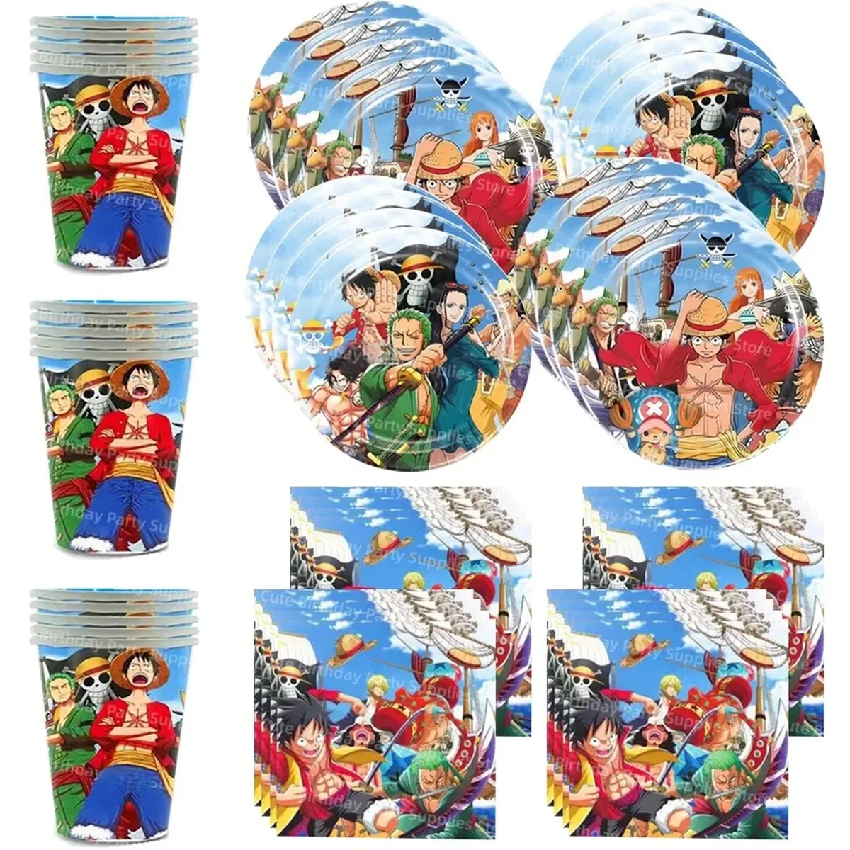 Adornos para pastel de One Piece y artículos para fiesta – vue 2