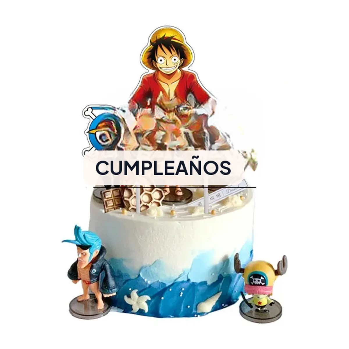 Adornos para pastel de One Piece y artículos para fiesta – adorno para pastel, 1 pieza