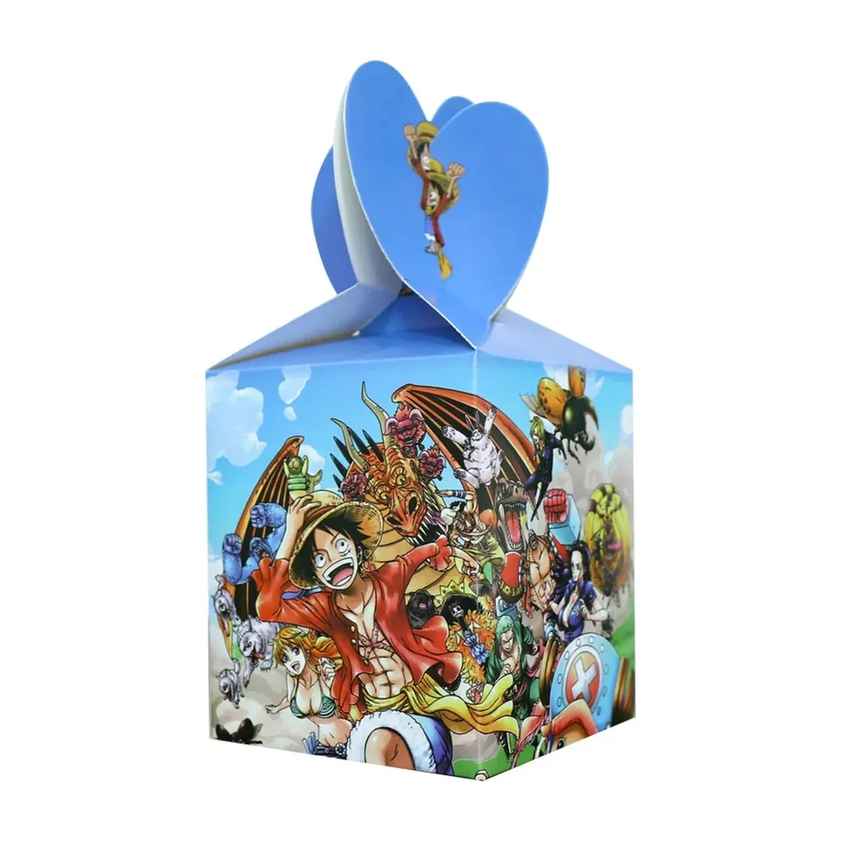 Adornos para pastel de One Piece y artículos para fiesta – cajas para dulces, set de 6