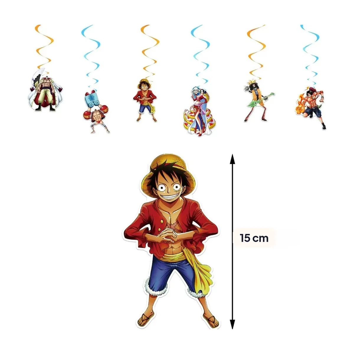 Adornos para pastel de One Piece: set de decoración de cumpleaños – vue 3