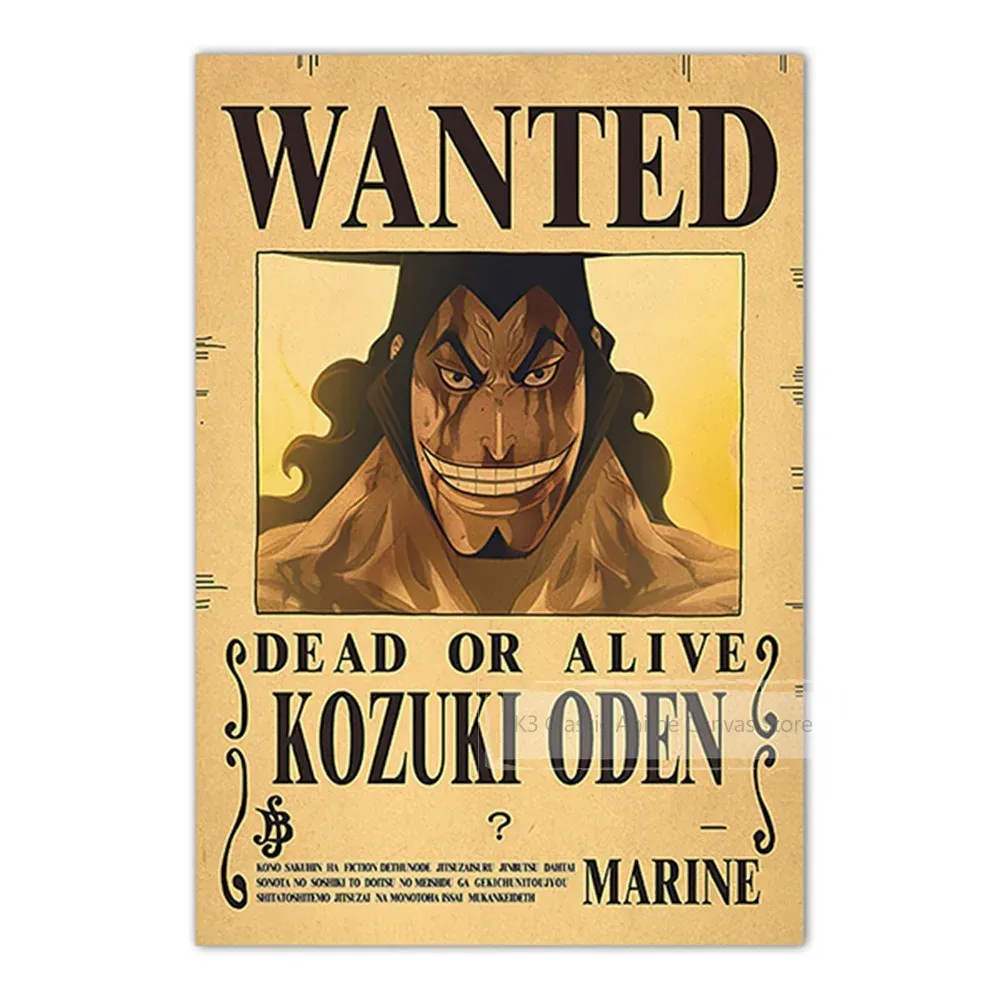 Anime One Piece Luffy 3 mil millones Zoro Bounty – k3 135 29 / a2 frameless, 42 × 60 cm
