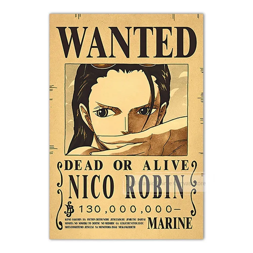 Anime One Piece Luffy 3 mil millones Zoro Bounty – k3 135 7 / a2 frameless, 42 × 60 cm