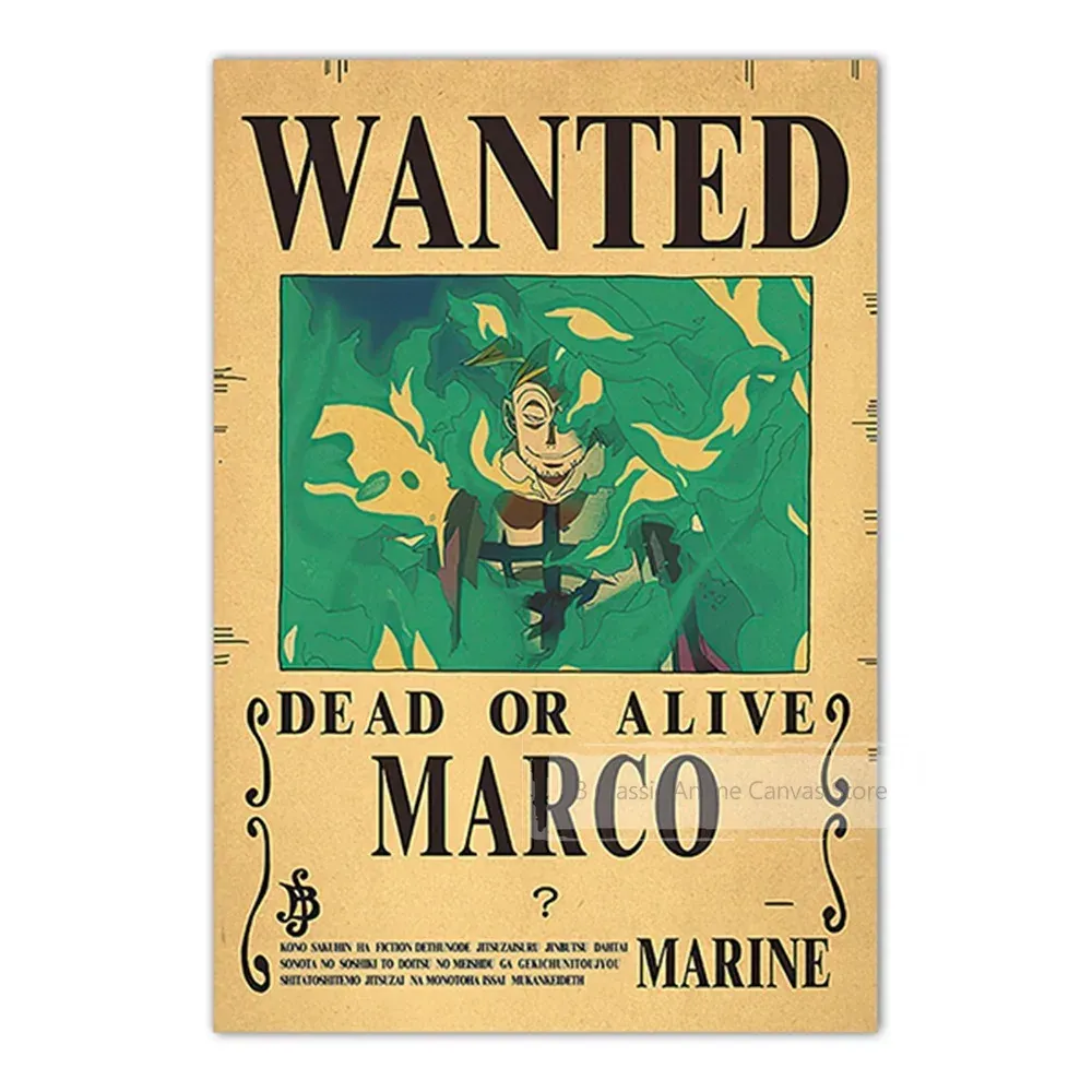 Anime One Piece Luffy 3 mil millones Zoro Bounty – k3 135 15 / a2 frameless, 42 × 60 cm