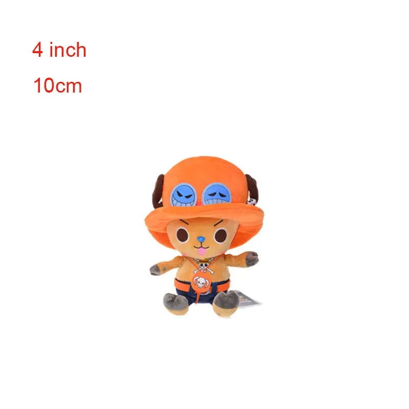 Anime una pieza juguetes de peluche Luffy Chopper Sabo – orange, 10 cm