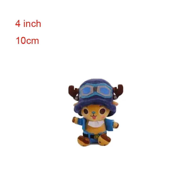 Anime una pieza juguetes de peluche Luffy Chopper Sabo – bleu, 10 cm