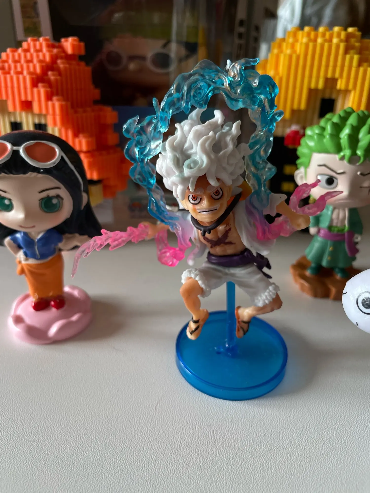 Foto de un comprador: Figura de One Piece Luffy mini de PVC con capa y rayos