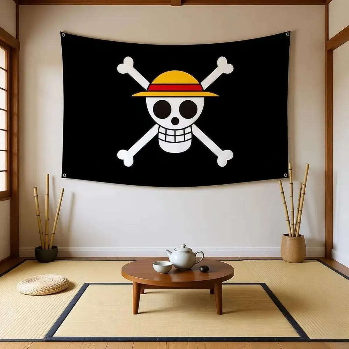 Banderas de One Piece: pancarta decorativa de pared 60 × 90 cm – vue 2