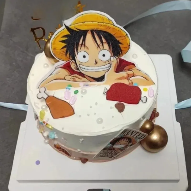 Banderas de One Piece para pastel, set de 7 piezas