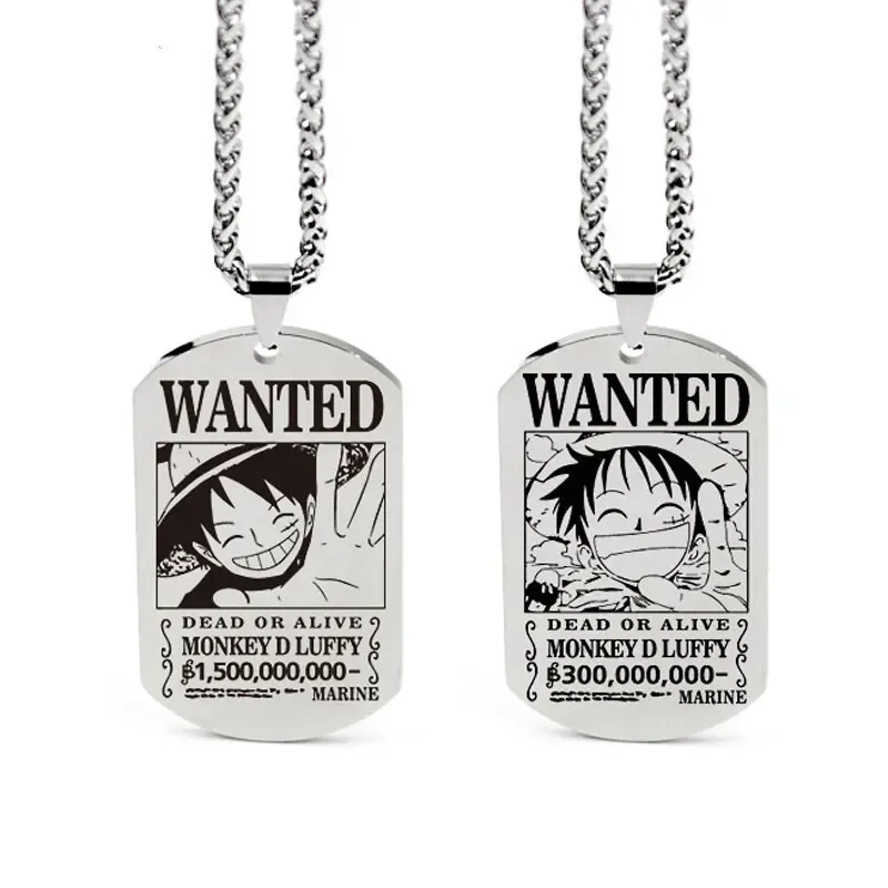 Collar con colgante de One Piece de metal para mujer y hombre – Elige tu diseño