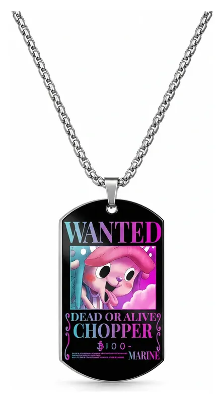 Collar creativo de One Piece con Luffy y Zoro para parejas