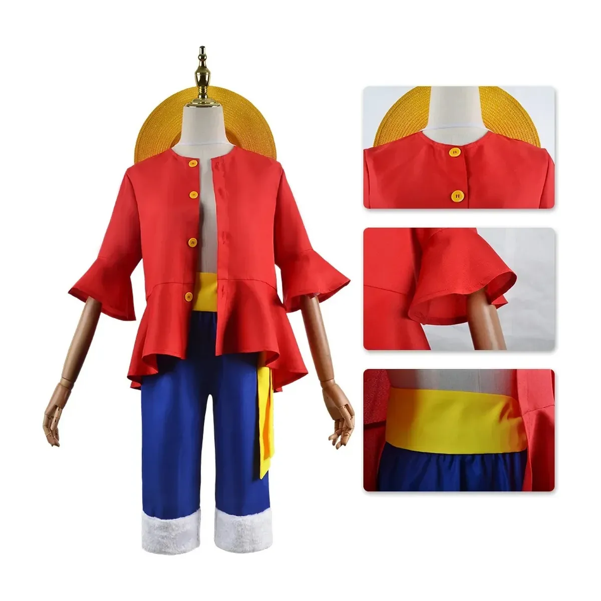 Disfraz de Luffy de Monkey D. Luffy: traje y sombrero – vue 3