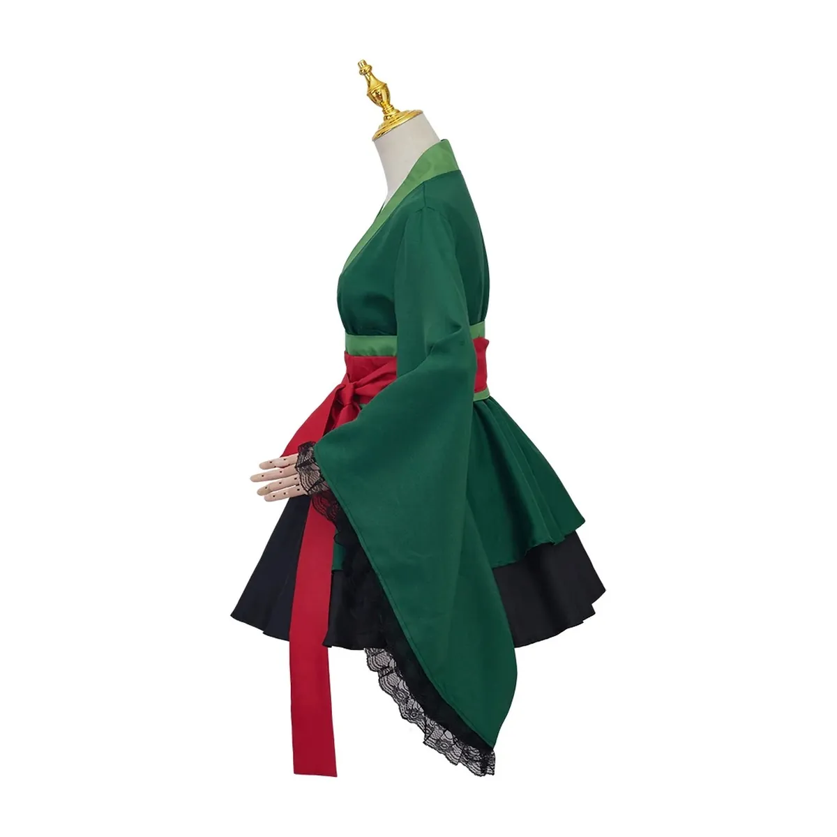 Disfraz de Zoro estilo kimono para mujer, conjunto de poliéster – vue 3