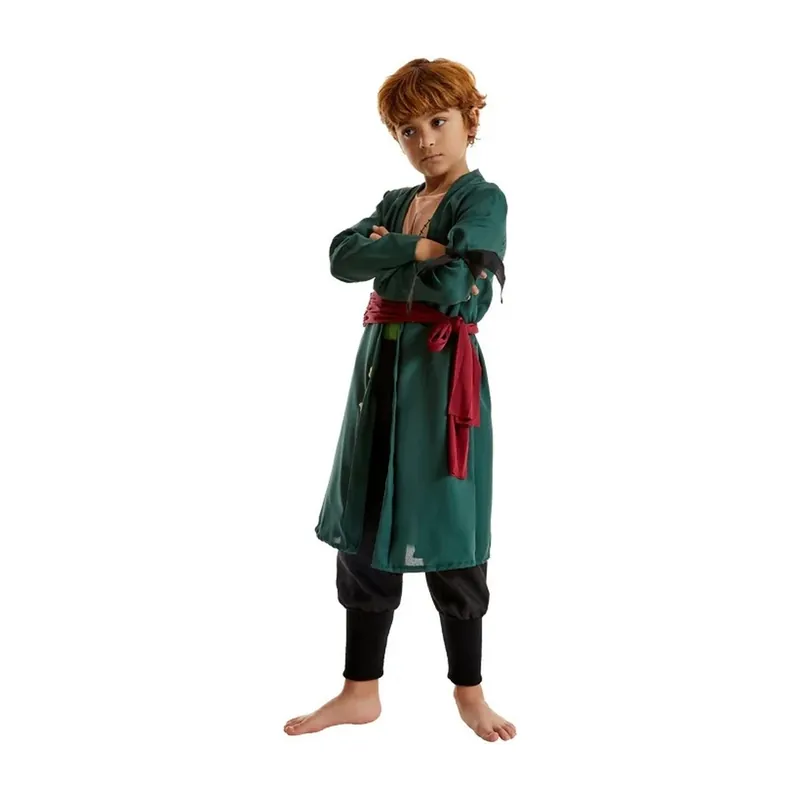 Disfraz de Zoro para niños, chaqueta de cosplay de poliéster – Un regalo de Navidad o cumpleaños