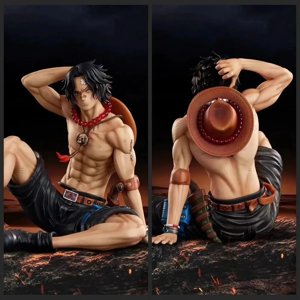 Figura de Ace de One Piece de 12 cm en PVC, con o sin caja – vue 2