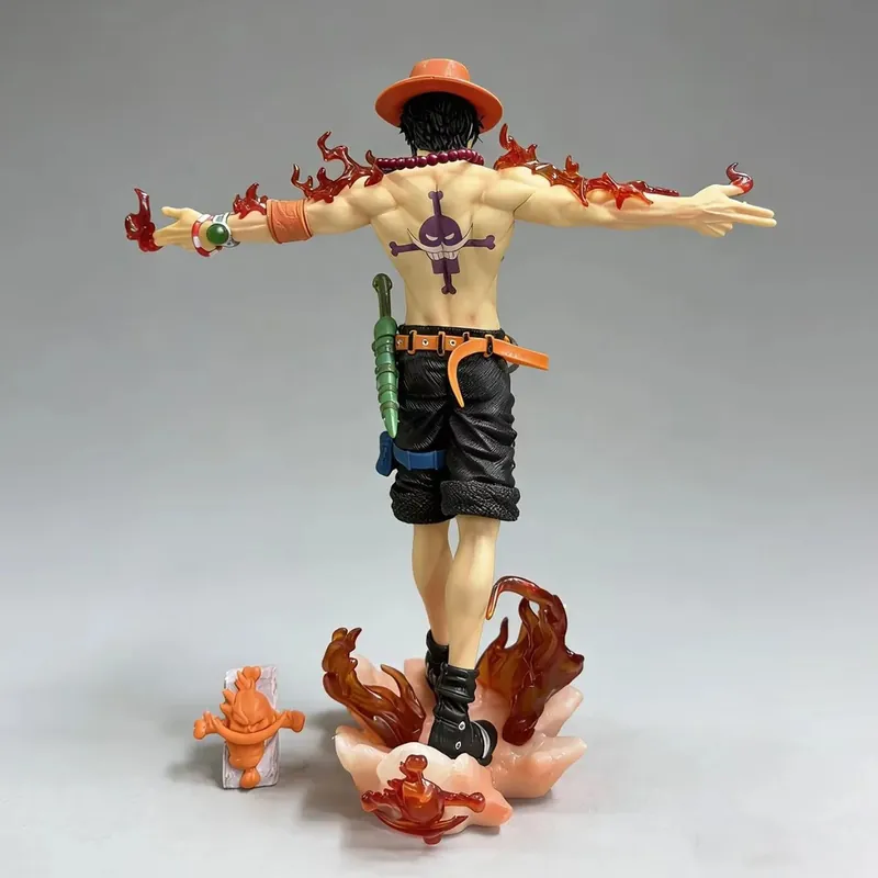 Figura de Ace de One Piece de 28 cm, escala 1/6, con base – Recibe y revisa con calma