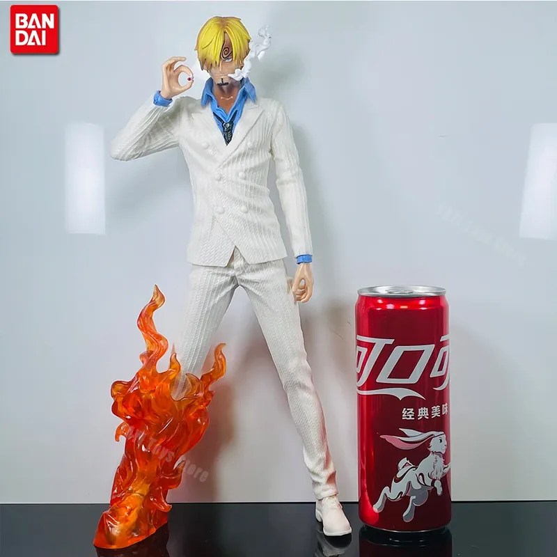 Figura de Sanji de acción en PVC, 32 cm en blanco o negro – Exhíbela
