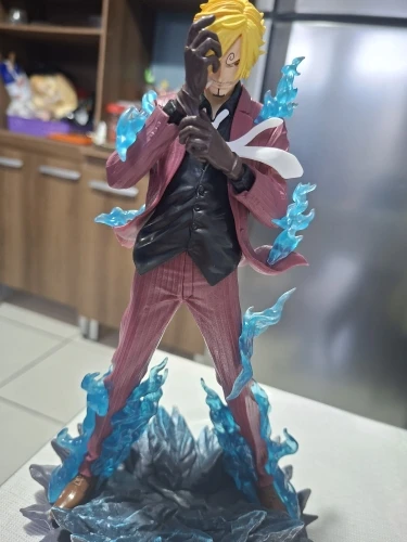 Foto de un comprador: Figura de Sanji de PVC de 24 cm, adorno de escritorio One Piece