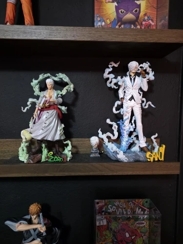 Foto de un comprador: Figura de Sanji de resina GK, versión Nika del arco de Wano