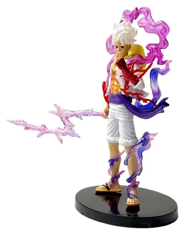 Figura de Luffy Gear 5 Nika de PVC, 21 cm de altura