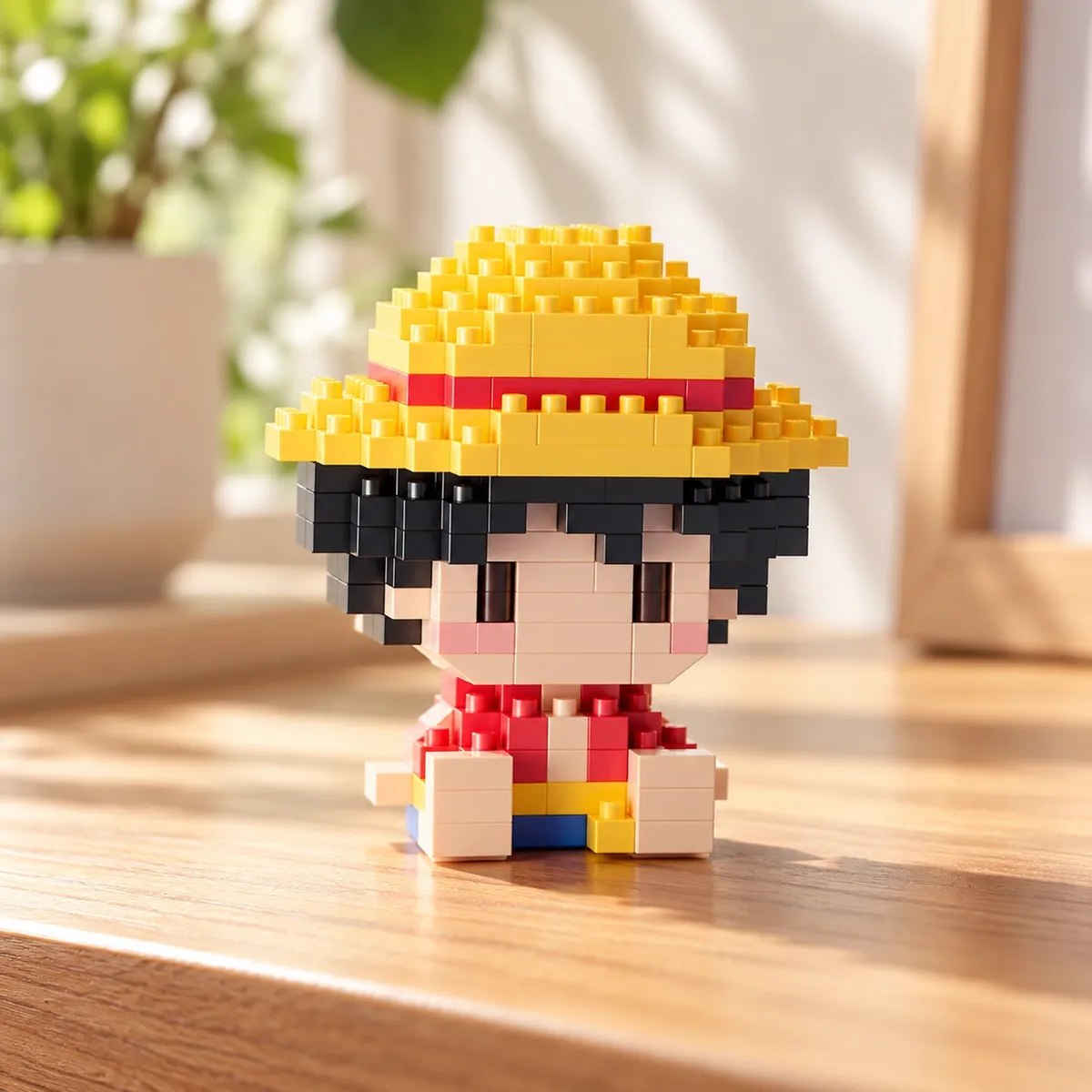 Figura de One Piece 3D de mini ladrillos para armar y exhibir en situation