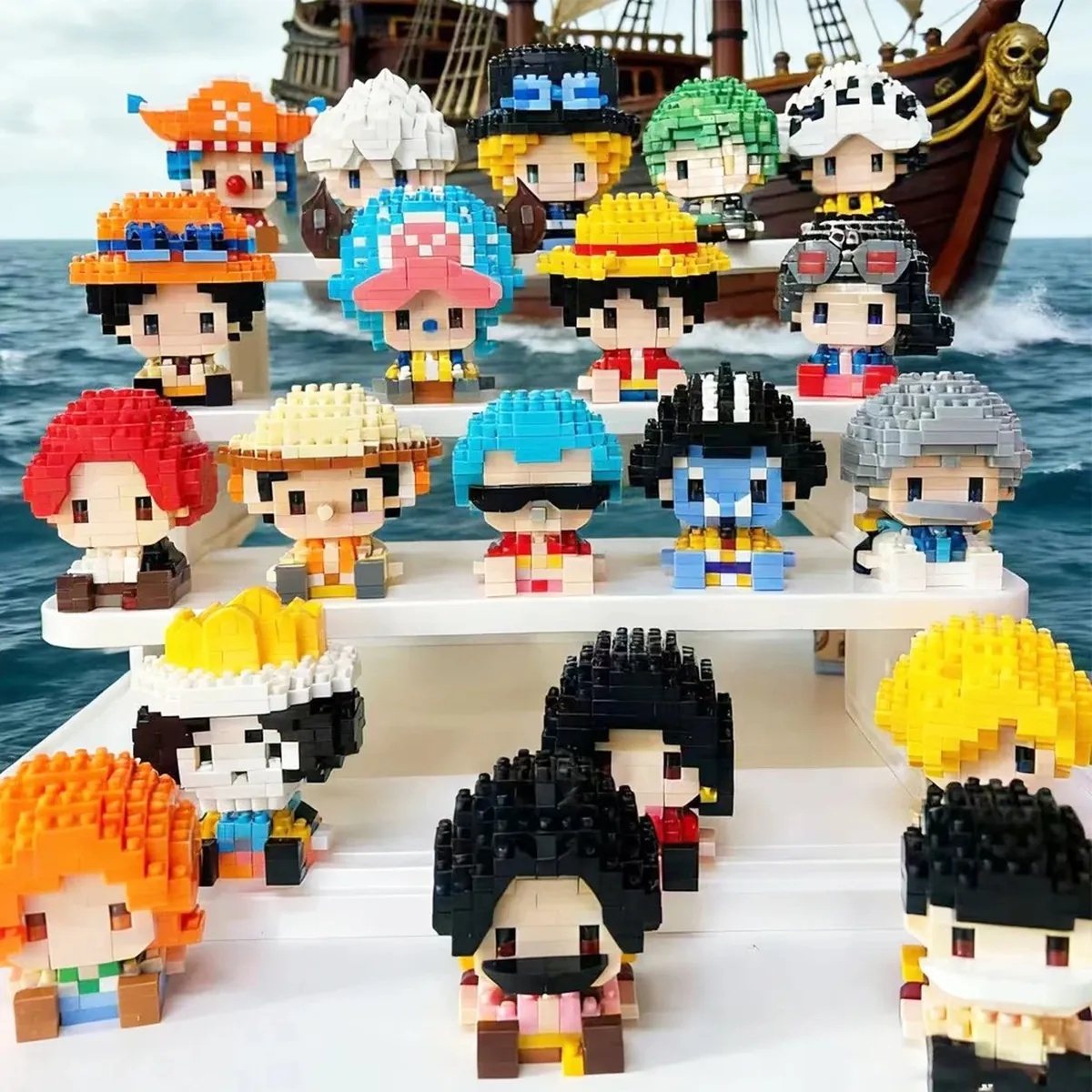 Figura de One Piece armable con bloques micro, Nika y más – vue 4