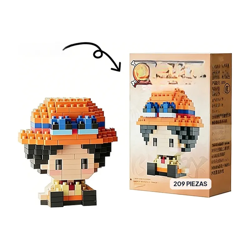 Figura de One Piece armable con bloques micro, Nika y más – m206