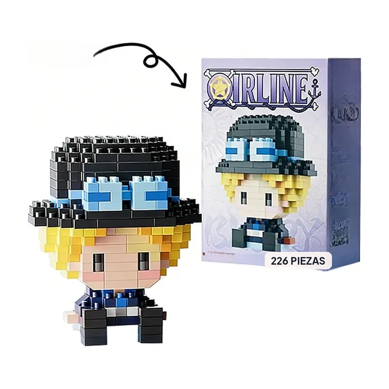 Figura de One Piece armable con bloques micro, Nika y más – Arma por secciones