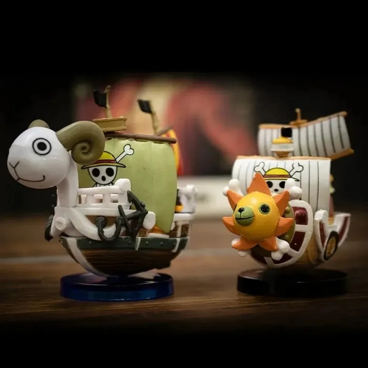 Figura de One Piece chibi: barco Thousand Sunny o Going Merry 7 cm – vue 3
