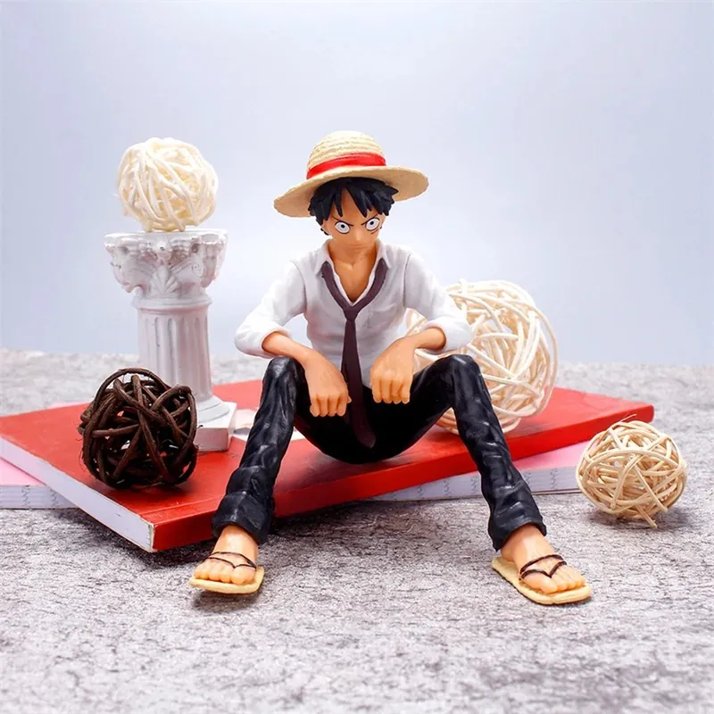 Figura de One Piece Luffy sentado de PVC, 12 cm sin caja – Busca su sitio
