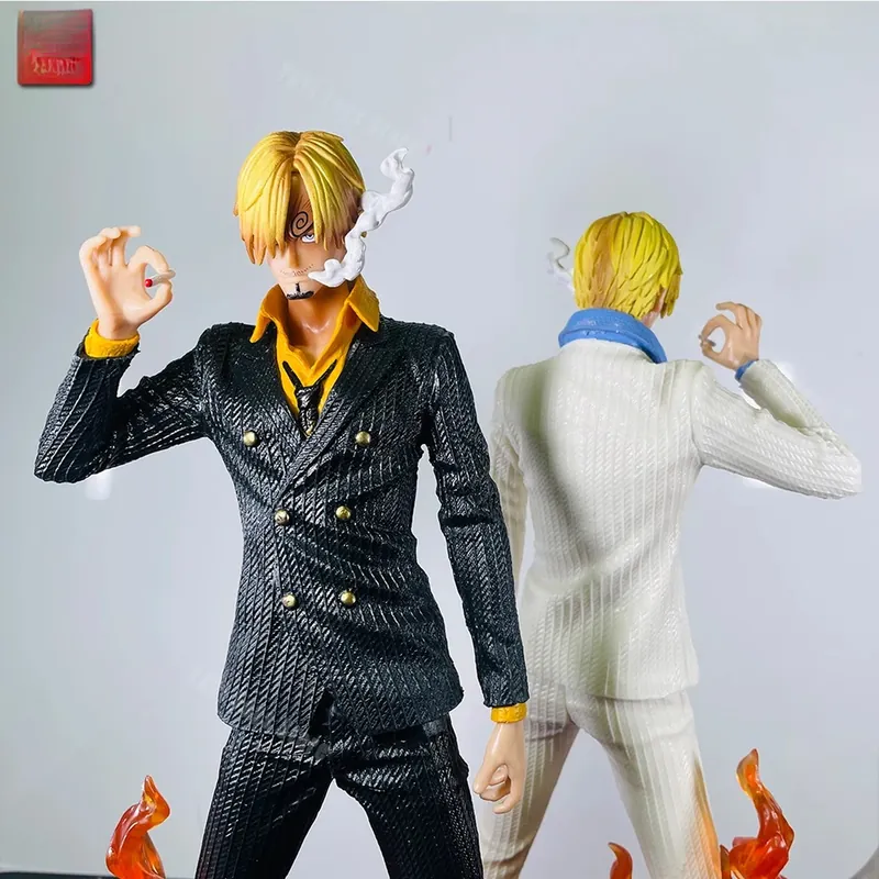 Figura de Sanji de acción en PVC, 32 cm en blanco o negro