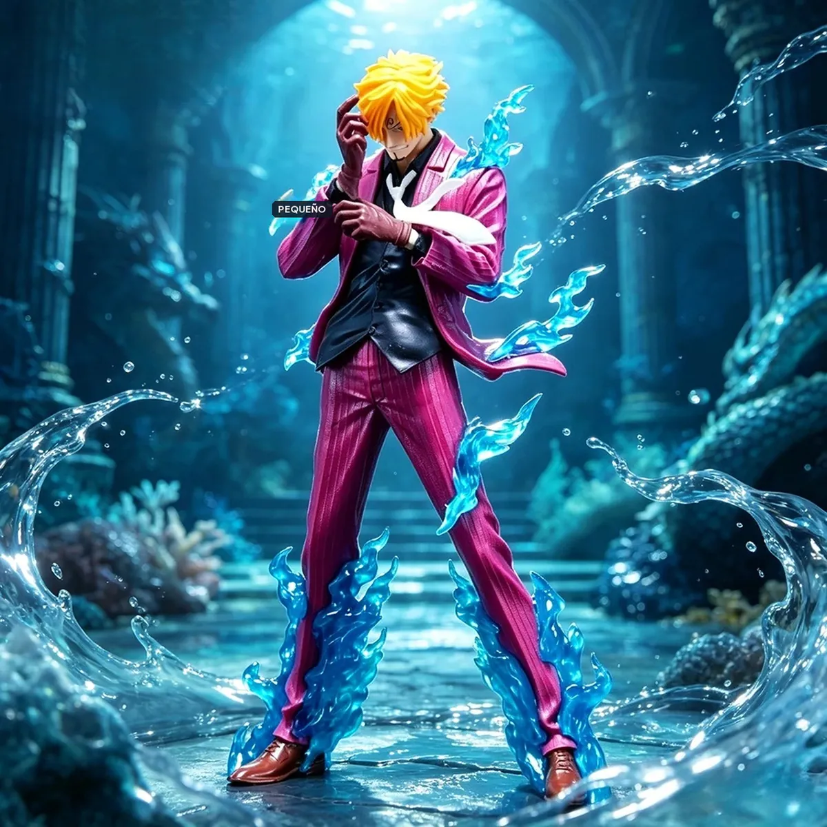 Figura de Sanji de PVC de 24 cm, adorno de escritorio One Piece – vue 2