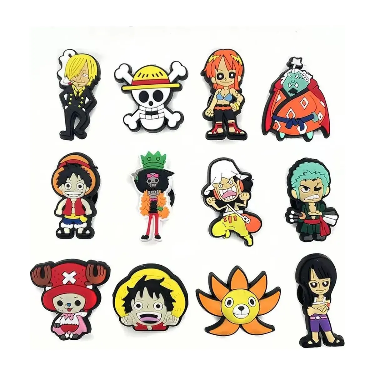 Figura de Zoro, Luffy y Sanji en dijes para zuecos, 12 a 36 pzs – vue 4