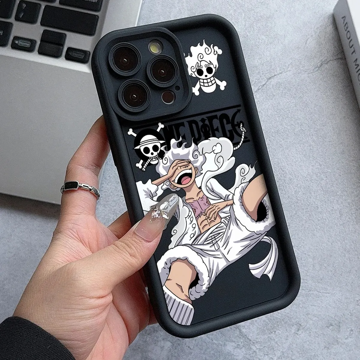 Funda para celular con diseño de Luffy y Nika, TPU para iPhone – jtb 22y407164j1
