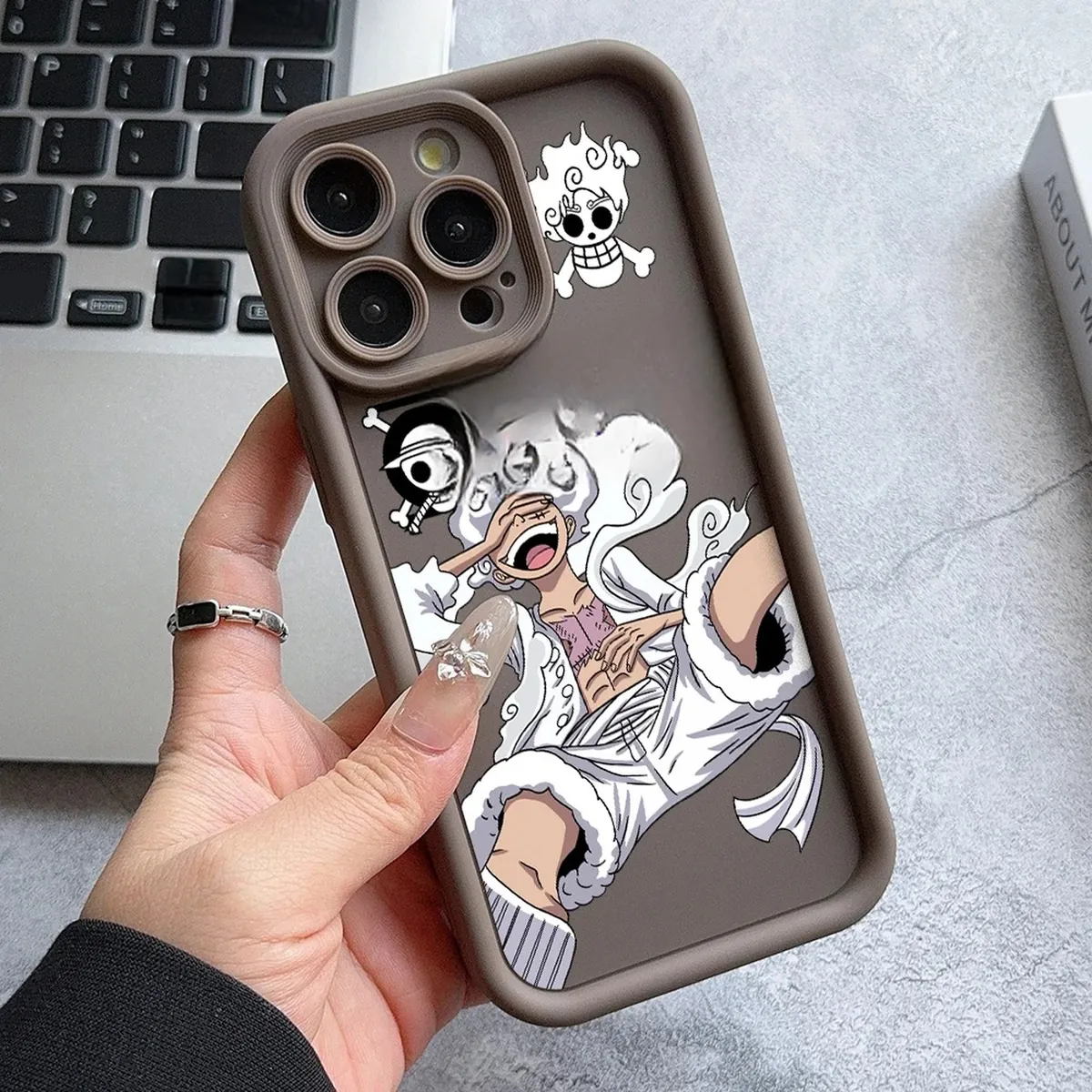 Funda para celular con diseño de Luffy y Nika, TPU para iPhone – jtc 22y407164j1