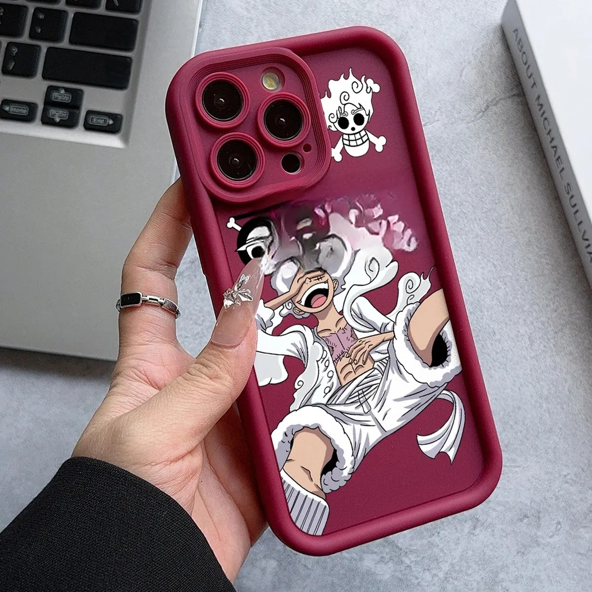 Funda para celular con diseño de Luffy y Nika, TPU para iPhone – jtr 22y407164j1