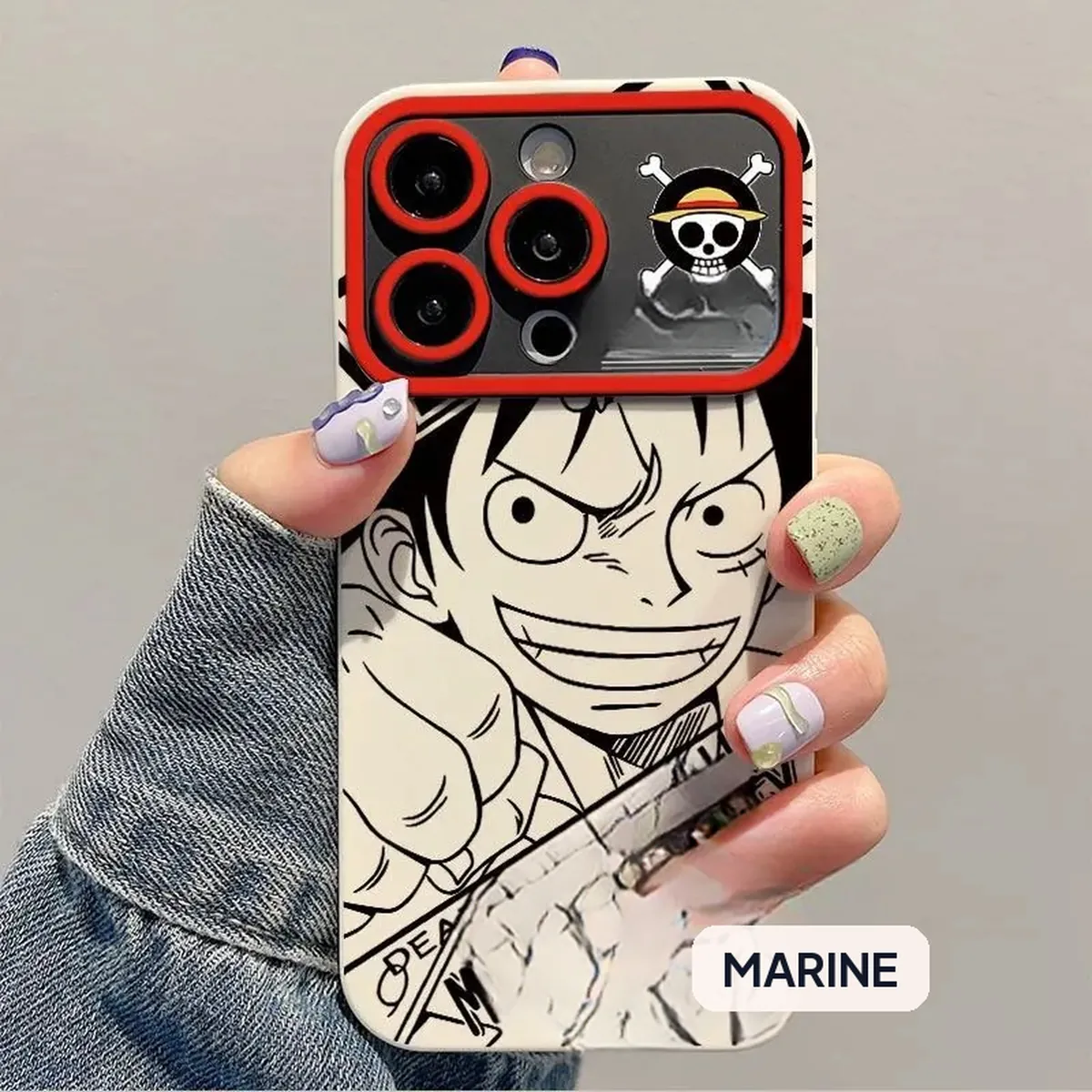 Funda protectora para celular con diseño de Luffy en cuatro estilos – vue 2