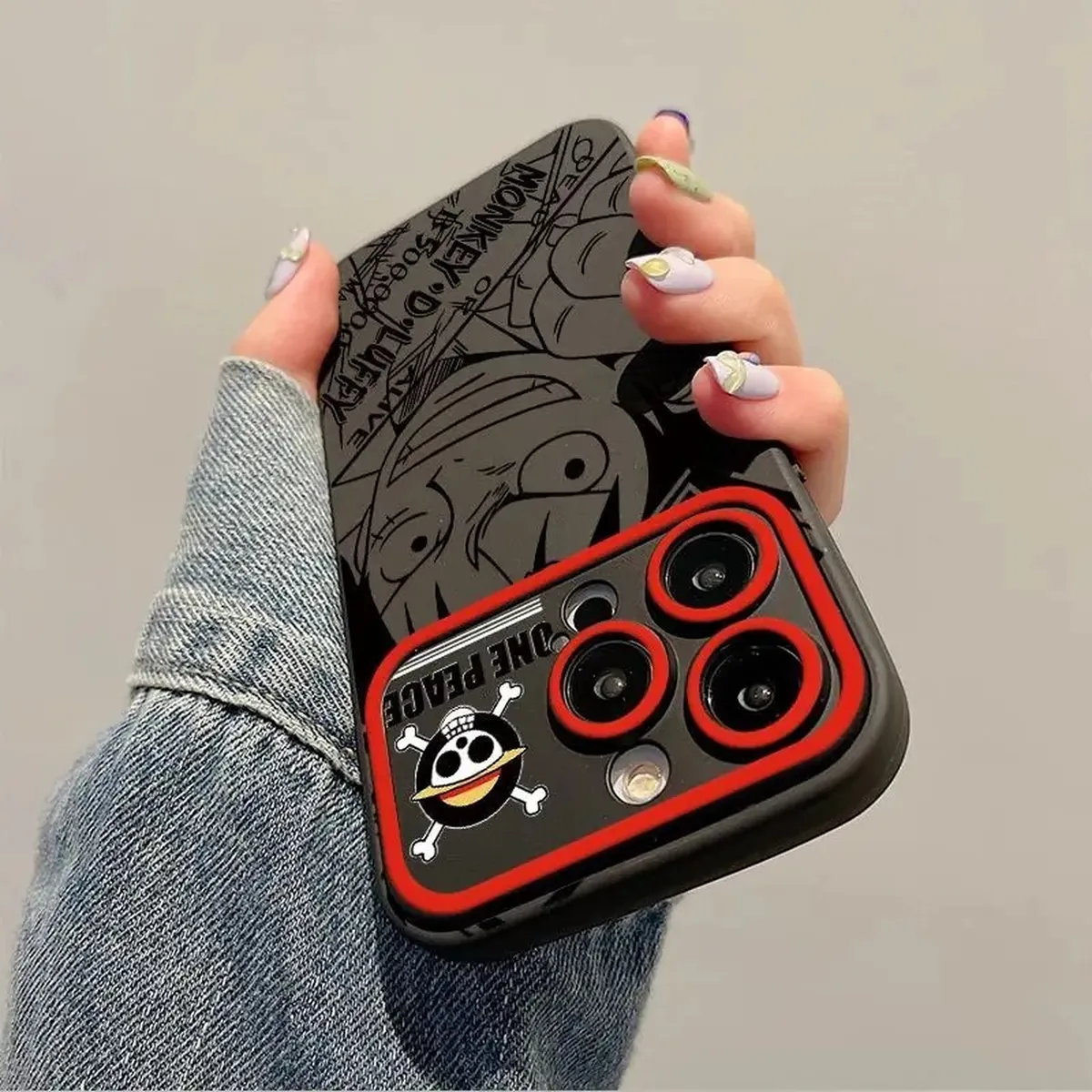 Funda protectora para celular con diseño de Luffy en cuatro estilos – vue 3