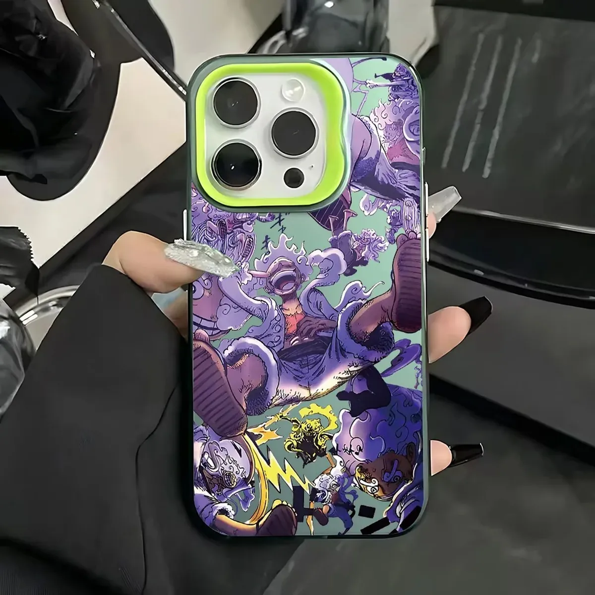 Funda de teléfono con diseño de anime One Piece, trasera mate – cyg 394y120d2