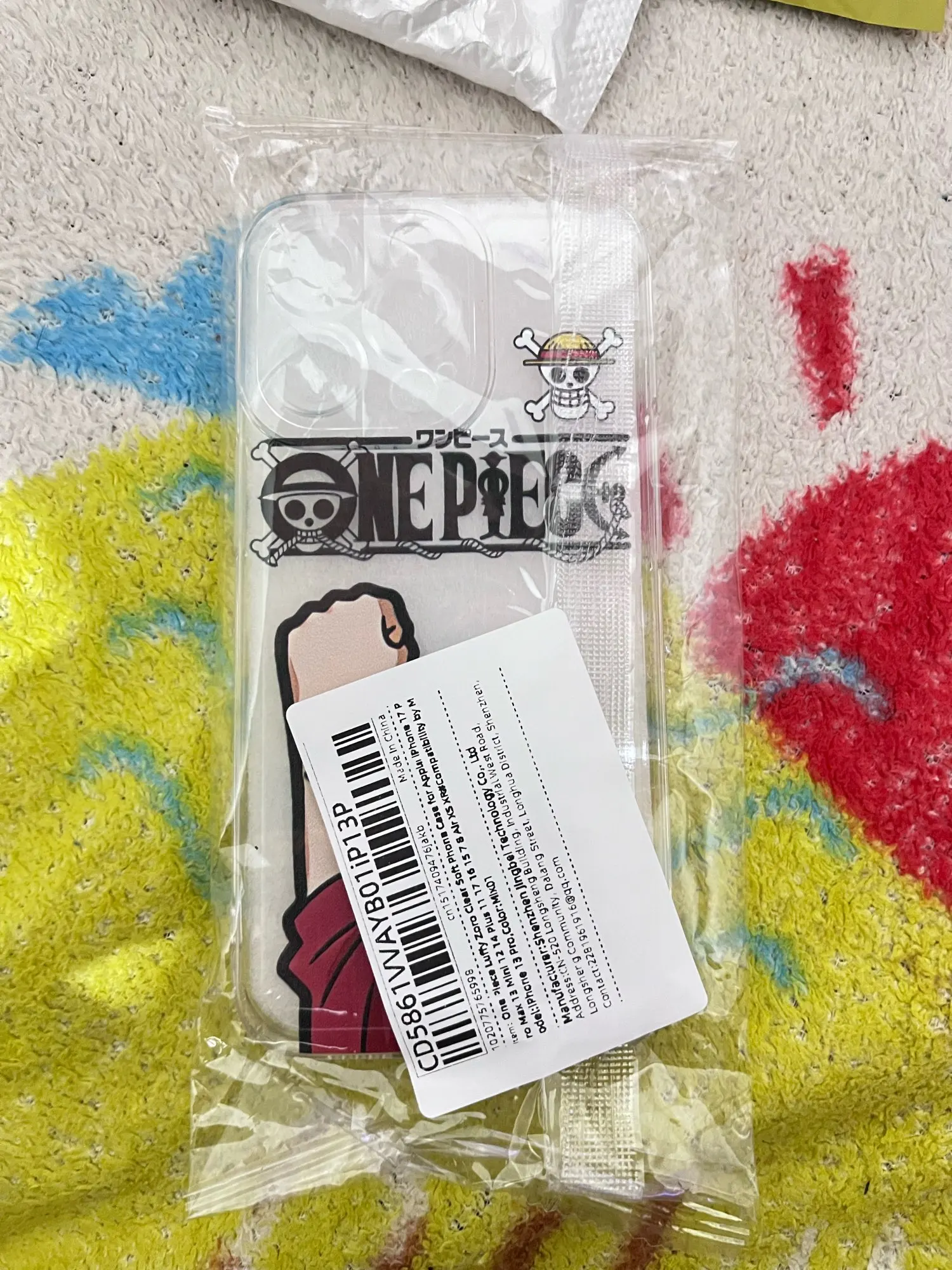 Foto de un comprador: Funda transparente suave para celular iPhone con Luffy y Zoro