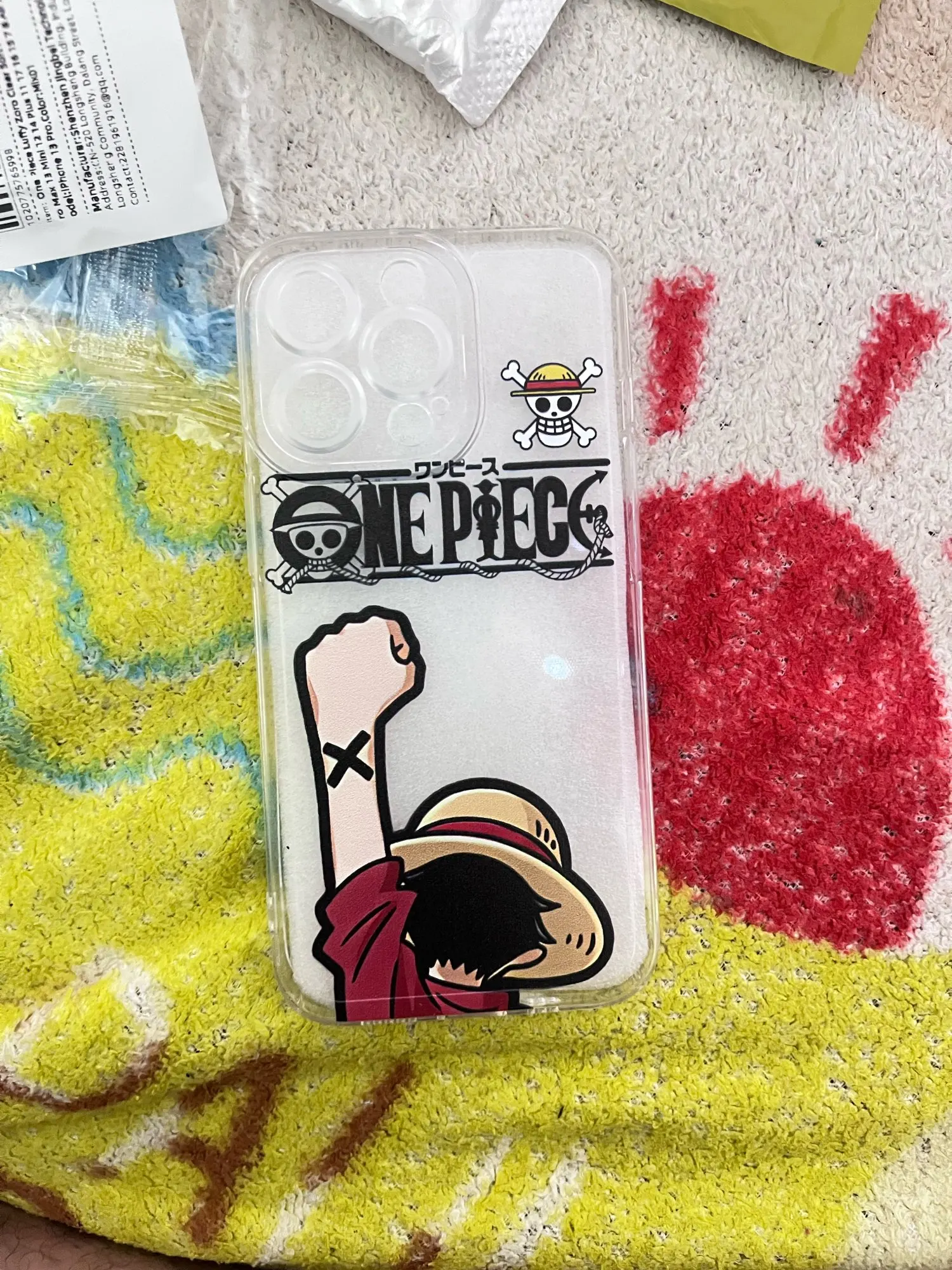 Foto de un comprador: Funda transparente suave para celular iPhone con Luffy y Zoro