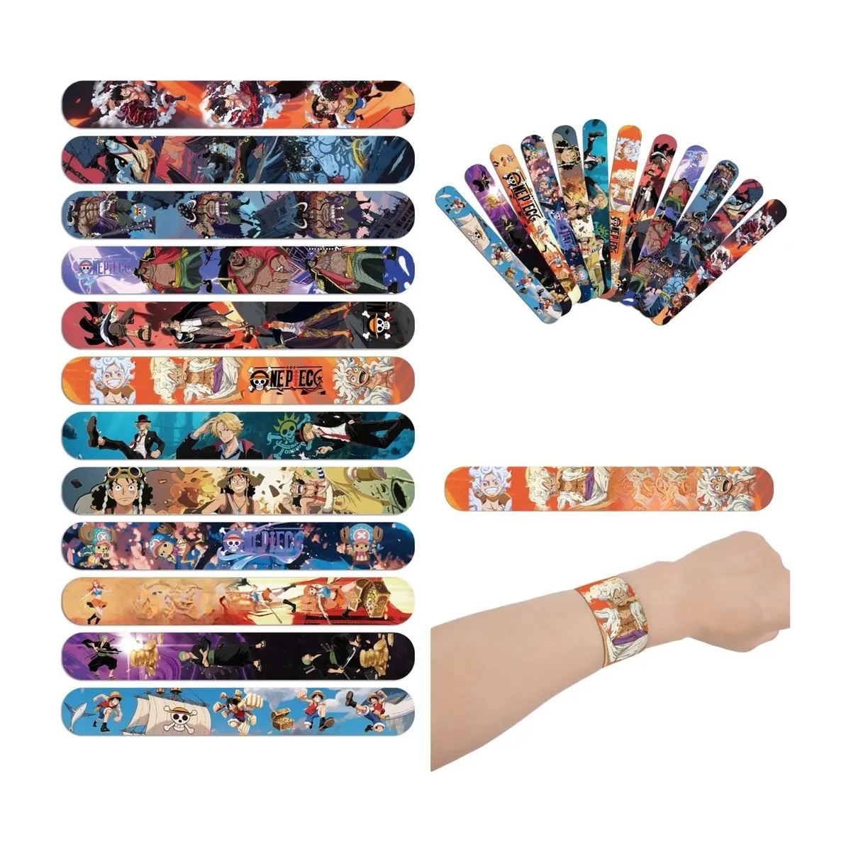 Globos de One Piece: kit de decoración para fiesta de cumpleaños – pulseras de golpe, set de 12