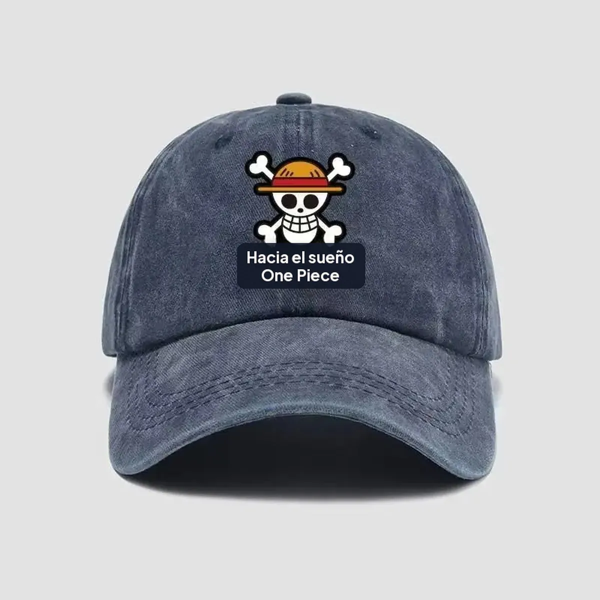 Gorra de béisbol de algodón suave con estampado de One Piece – vue 2