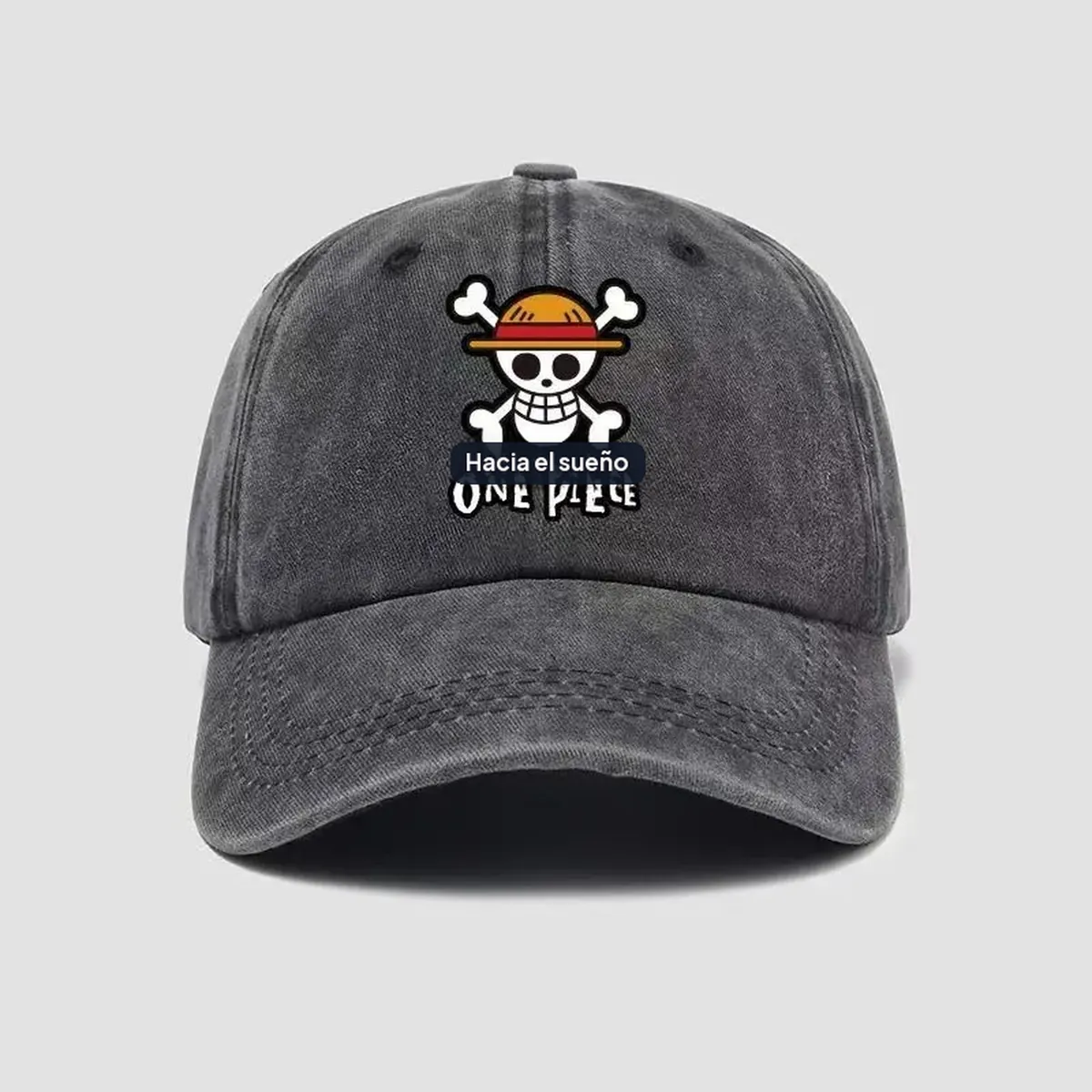 Gorra de béisbol de algodón suave con estampado de One Piece – vue 3