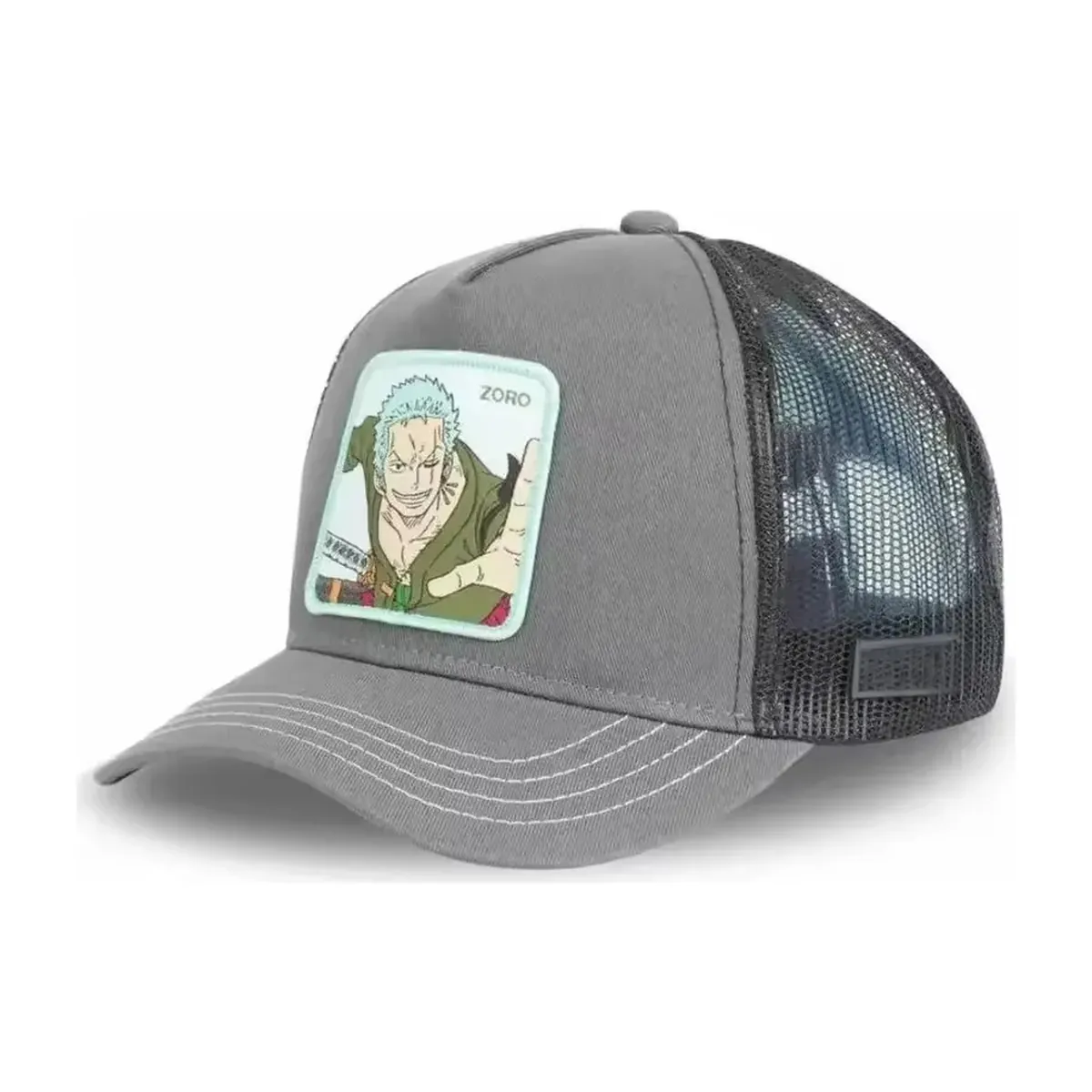 Gorra de béisbol con estampado de Luffy y Chopper, ajustable – gris zoro