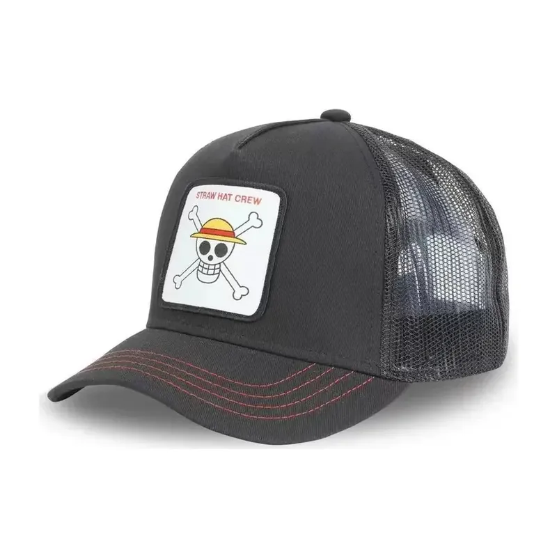 Gorra de béisbol de malla con sombrero de paja de Luffy, snapback – Elige tu modelo
