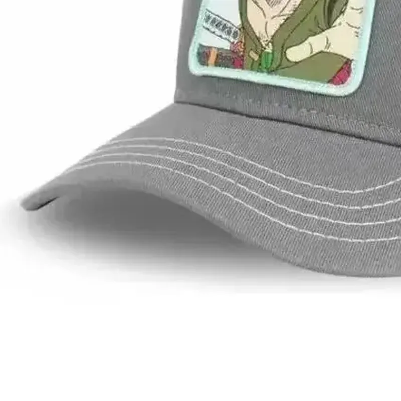 Gorra de béisbol de malla con sombrero de paja de Luffy, snapback – Ajusta