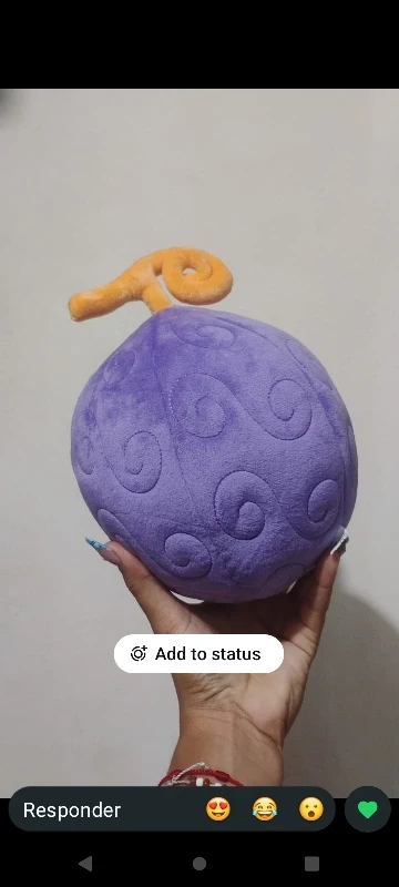 Foto de un comprador: Peluche de fruta del diablo de One Piece, de 8.5 a 24 cm