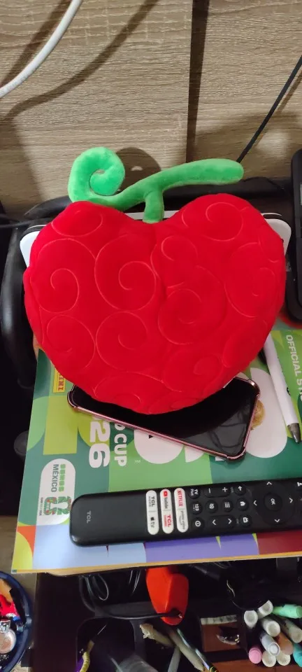 Foto de un comprador: Peluche de fruta del diablo de One Piece, de 8.5 a 24 cm